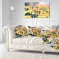 thumbnail image 3 of Designart Pale Yellow Marigold Flowers - Floral Throw Pillow - 12x20, 3 of 5
