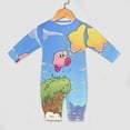 thumbnail image 4 of Kirby Baby Long Sleeve Footless, Infant Playsuit Romper Jumpsuits for Boys Girls, 4 of 8