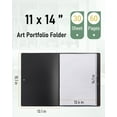 thumbnail image 2 of czcpp-11x14 Art Portfolio Folder, 30 Pockets Display 60 Pages Art Painting Portfolio Binder with Clear Plastic Sleeves, Presentation Storage Book for Kids & Artists Artwork Drawing - (Black), 2 of 4
