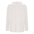 thumbnail image 3 of Gibobby Suéter mujer, 2023 Suéter de punto trenzado con cuello en V, manga larga, grueso, a rayas, a la moda, holgado, para mujer(Beige,XG), 3 of 4