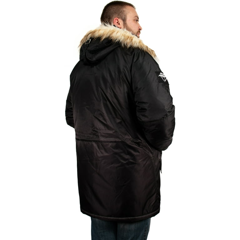 Clam Outdoors EdgeX Cold Weather Parka, Men's, 3XL, Black/Charcoal