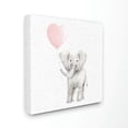 thumbnail image 2 of The Kids Room by Stupell Baby Elephant Heart Balloon Linen Look Canvas Wall Art by Studio Q, 2 of 4