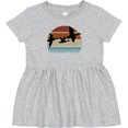 thumbnail image 3 of Inktastic Duck Hunting Retro Sunset Hunter Girls Baby Dress, 3 of 5