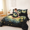 thumbnail image 3 of Erosebridal Magic Dragon Bedding Comforter Set for Boys, Magical Jungle Night King Bedding Sets, Black Reversible, 7pcs, 3 of 6