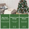 thumbnail image 3 of Topbuy Hivernal Réaliste Arbre de Noël 4FT Décoratif Arbre de Noël W / Pommes de Pin & Grappes de Baies Rouges, 3 of 10