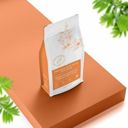 Sweet Orange Pure Therapeutic Epsom Salt Soak, 20 lbs, Coarse Grain (2mm), Red - Custom