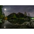 thumbnail image 2 of Keller 24x18 White Modern Wood Framed Museum Art Print Titled - Hintersee Night, 2 of 4
