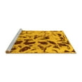 thumbnail image 2 of Ahgly Company Machine Washable Indoor Square Abstract Yellow Modern Area Rugs, 8' Square, 2 of 4