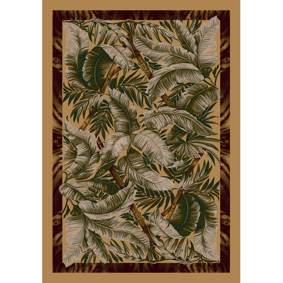 Milliken Signature Area Rug JUNGLE FEVER LIGHT MAIZE Jungle Fever Light Maize 2' 1" x 7' 8" Runner