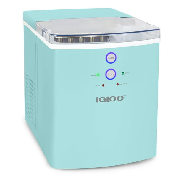 Máquina para hacer hielo, encimera eléctrica Igloo, 15 kg/24 h, color aguamarina