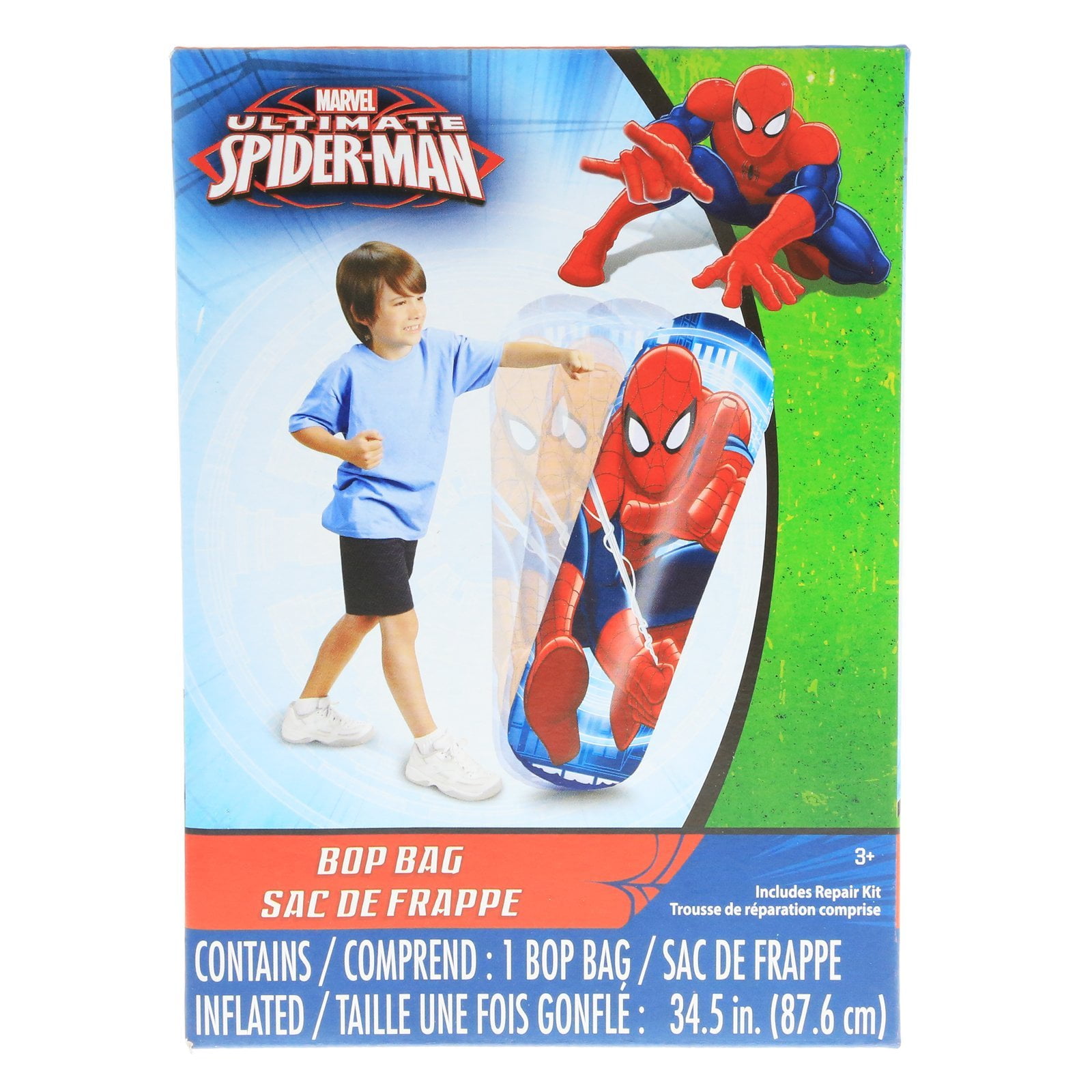 punching spiderman toy