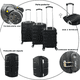 thumbnail image 2 of Set 3 Maletas De Viaje Jony Ruedas 360 25 Kg 19 kg 10 kg Carry On Cabina De Mano Avión, 2 of 4