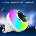 thumbnail image 4 of Smart Bulb with Bluetooth Speaker - 4.84" x 3.7" Smart Home Lights, Color Changing Bulb with Remote Control, WiFi RGB Music Sync for Bedroom, Party Atmospheres, Room Decor for Adults, 4 of 6