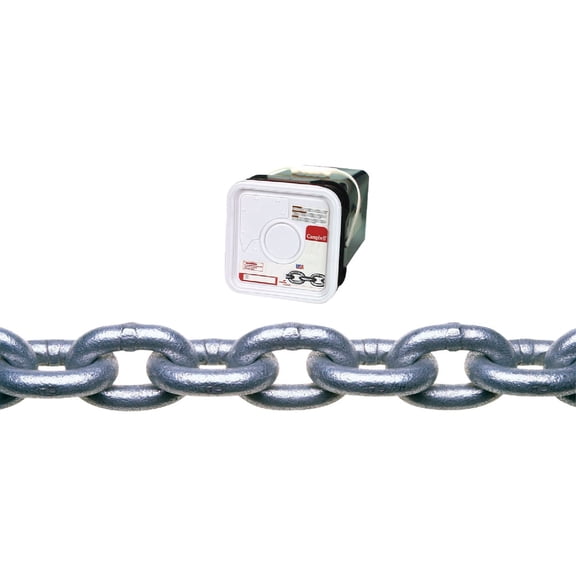 Apex Tool Group LLC - Chain 0143636 .38 in. X 45 ft. Galvanized Proof Coil Chain Squar - Case of 45