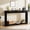 Black, variant on Resenkos 70.1 Inch Wavy Pattern Slim Sofa Table with Drawers, Wooden Narrow Storage Side Table for Entryway, Hallway, 70.1L x 8.7W x 35.5H, Black