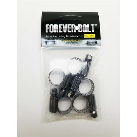 

Foreverbolt 4000264 0.43 in. to 25-32 in. SAE 6 Mini Clamp Black Hose Clamp Stainless Steel Band