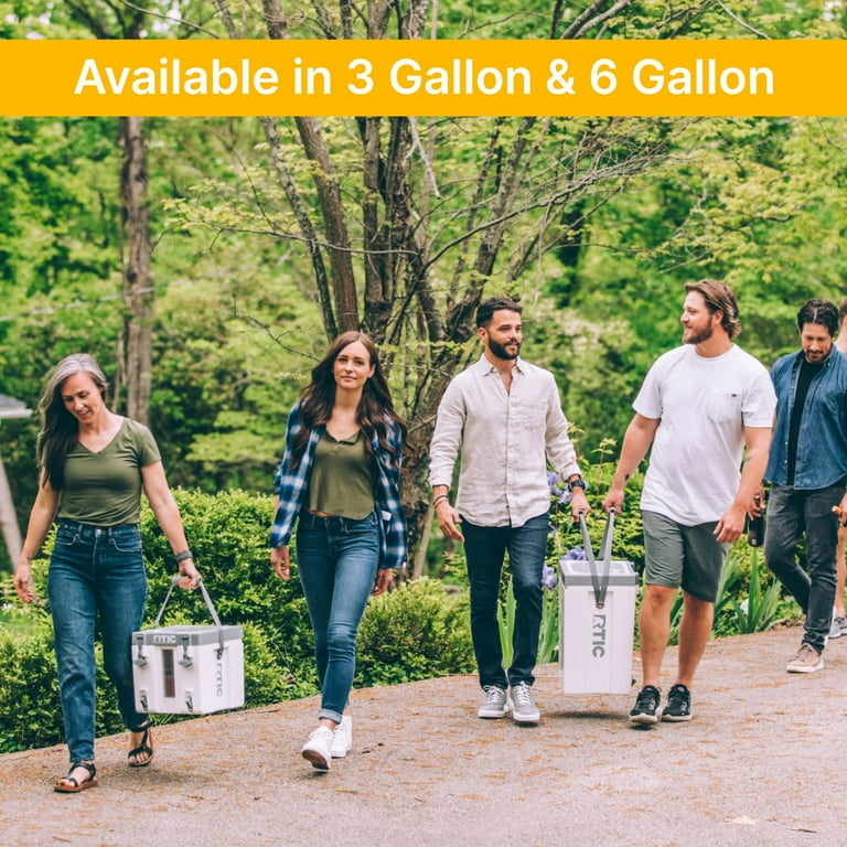 RTIC Sports Insulated 3 Gallon Beverage Jug, Halftime Hard-Sided