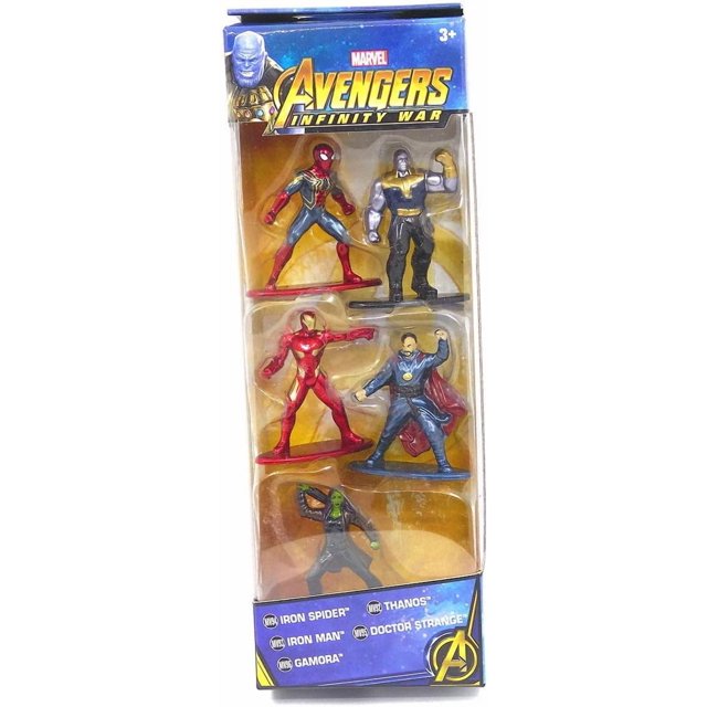 Jazwares Nano Metalfigs Marvel Avengers Movie Infinity War Wave 1 Metals Die-Cast Collectible Toy Figures, 1.65", Multicolor