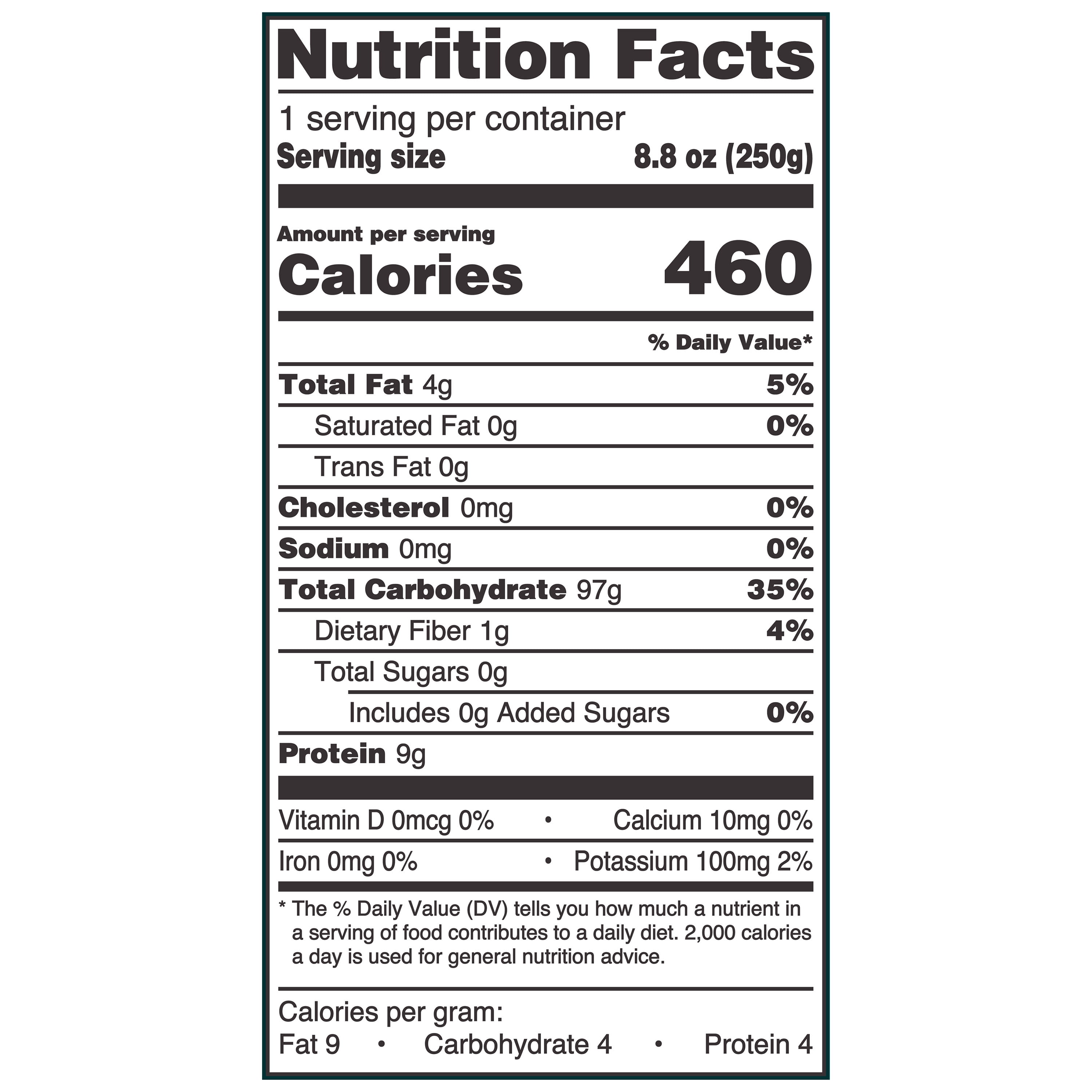 Great Value Jasmine Rice 90 Second Pouch, 8.8 oz