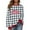 Dark Gray, variant on Merry Christmas Sweatshirts for Women Teen Girls Plaid Print Cotton Fleece Sweater Tops Soft Warm Festive Clothes (XL, Red)