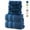 Blue, variant on Eurhowing 6-Piece Bath Towel Set, Ultra Soft Absorbent Cotton Towels, Quick-Dry & Low Lint Bathroom Towels Set, Gray