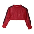thumbnail image 2 of YONGHS Kids Girls Fishnet Y2K Pullover Blouse Summer Shirts Mesh See Through Crop Top Red 10, 2 of 4