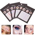 thumbnail image 2 of EeaseCA 4 Sheets Face Jewels Stick on Shiny Makeup Rhinestones Eye Jewels Stickers, 2 of 8