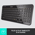 thumbnail image 4 of Clavier de Bureau Sans Fil Logitech K360 Compact Noir Intégral, 4 of 8