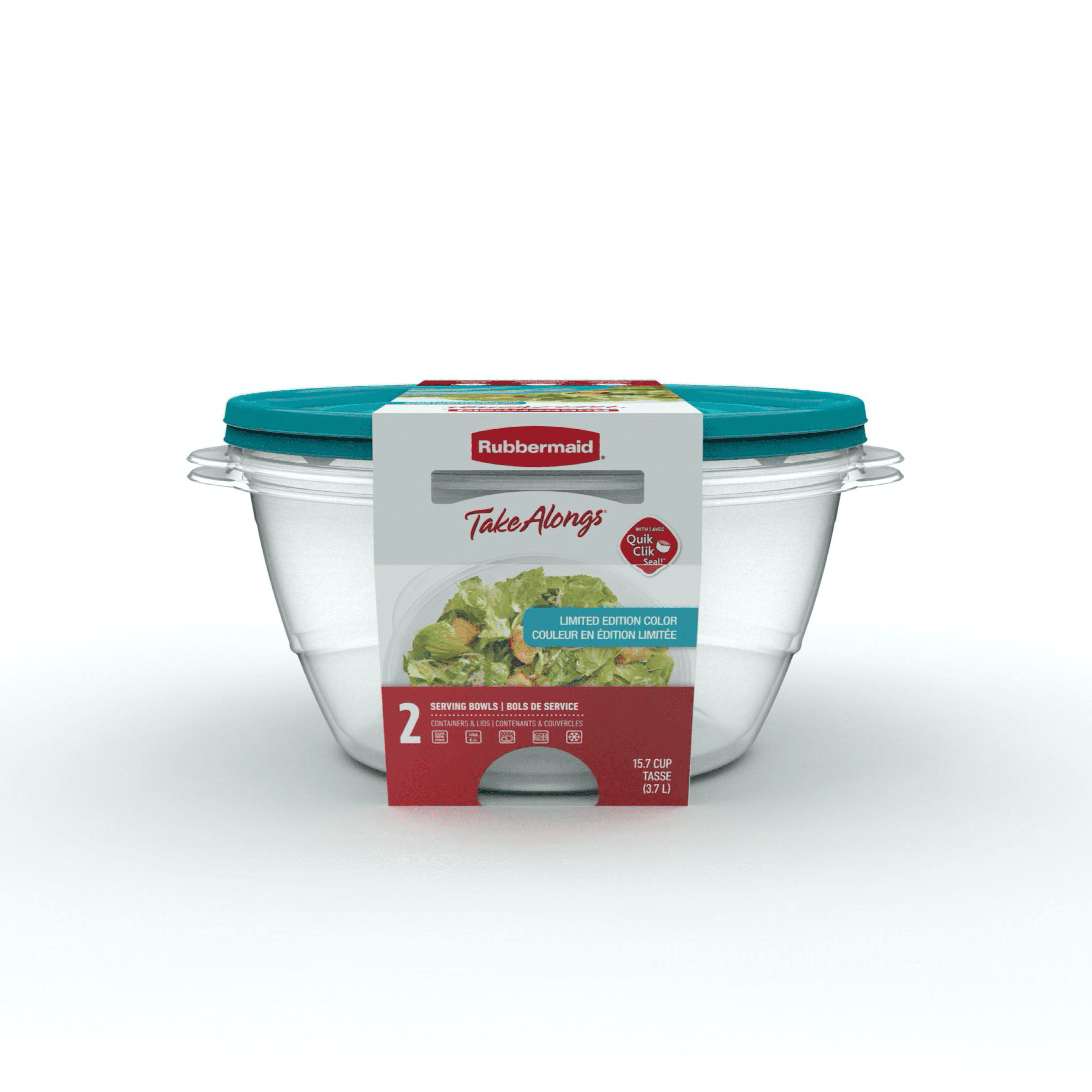 Rubbermaid TakeAlongs 15cup Round Food Storage Containers, Special