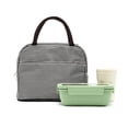 thumbnail image 3 of Bolsa de lona para mujer para el trabajo con rayas blancas y negras, bolsa de preparación de almuerzo con aislamiento reutilizable clásica para niñas para la escuela, linda bolsa térmica para cajas Be, 3 of 5