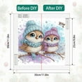 thumbnail image 3 of 5D DIY diamond painting kit, hat bird special shape diamond canvas, namely can reduce stress and relax, but also can be used for home wall decoration, 3 of 7