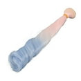 thumbnail image 4 of 30cm Pink Blue Gradient Long Hair Doll Wig Soft Silk Material, Support Styling and Restyling, Head Skin Showing Treatment, 4 of 7