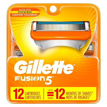 Gillette Fusion5 Men's Razor Blades, 12 Blade Refills