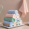 thumbnail image 3 of Cotton Terry Kitchen Dish Cloths | Set of 6 | Super Soft and Absorbent | 100% Cotton Dish Rags | Perfect for Household and Commercial Uses | Green, 3 of 5