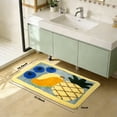 thumbnail image 5 of Kaisaatti Pineapple Fruits Multicolor Microfiber Bath Mat, 19.7" x 31.5", Non-Slip Backing, 5 of 7