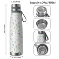 thumbnail image 3 of Floral 29oz Stainless Steel Insulated Thermos with Tea Filter, 360° Printed Travel Bottle, Leakproof BPA-Free,Anti-Slip Base, 304 Inner & 201 Outer, Vacuum Cup,Thanksgiving,Christmas, Spring,Flower, 3 of 6