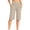 03Khaki, variant on ASDFVBKG Women's 10" Bermuda Shorts with Pockets High Waisted Knee Length Shorts for Women Walking Workout Casual Navy XL