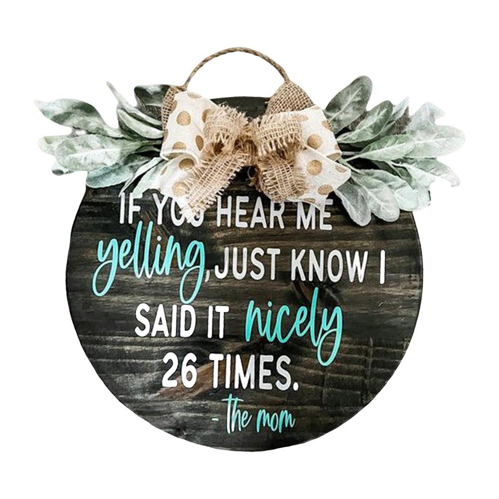 Laideyi Wooden Door Signs Dedicated Carved Crafts with