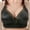 Black, variant on Minimal Support Everyday Bras - Women's Solid Color No Steel Ring Push Up Breathable Underwear Daily Bra Gray 40