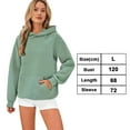 thumbnail image 2 of Sweatshirts For Teen Girls Knit Long Sleeve Hoodies Fall Pullover Trendy Solid Cute Sweaters With Pocket, 2 of 5