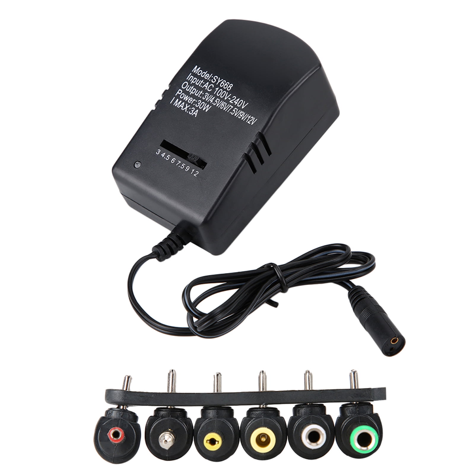 Travel Adapter, Stable Universal Power Adapter, 30W 3v/4.5v/6v/7.5v/9v