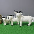 thumbnail image 3 of Simulation Goat Model Ornament - Faux Fur - Realistic Plush Goat - Farm Animal Crafts - Outdoor Lawn Decoration, 3 of 8