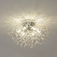 thumbnail image 1 of Lámpara de techo CM MZY Chrome Firework Crystal de 6 luces, 1 of 8