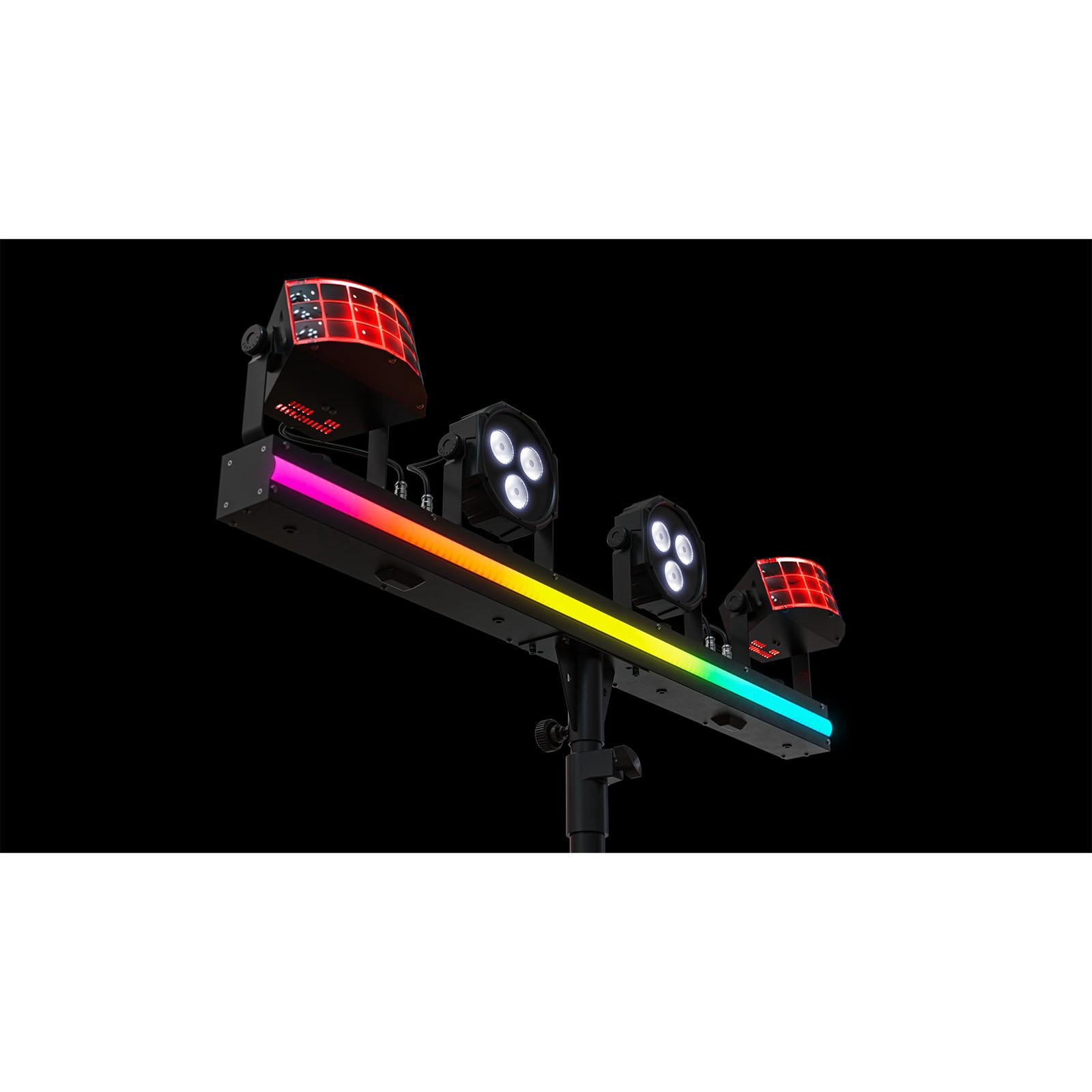 Chauvet DJ GigBAR 3 ILS 3-in-1 Effect Lighting System 2-Pack with Fog Machine & Controller Package