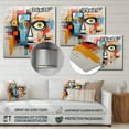 thumbnail image 4 of Designart "Modern Robot Pop Art wall art III" Abstract Metal Art Print, 4 of 5