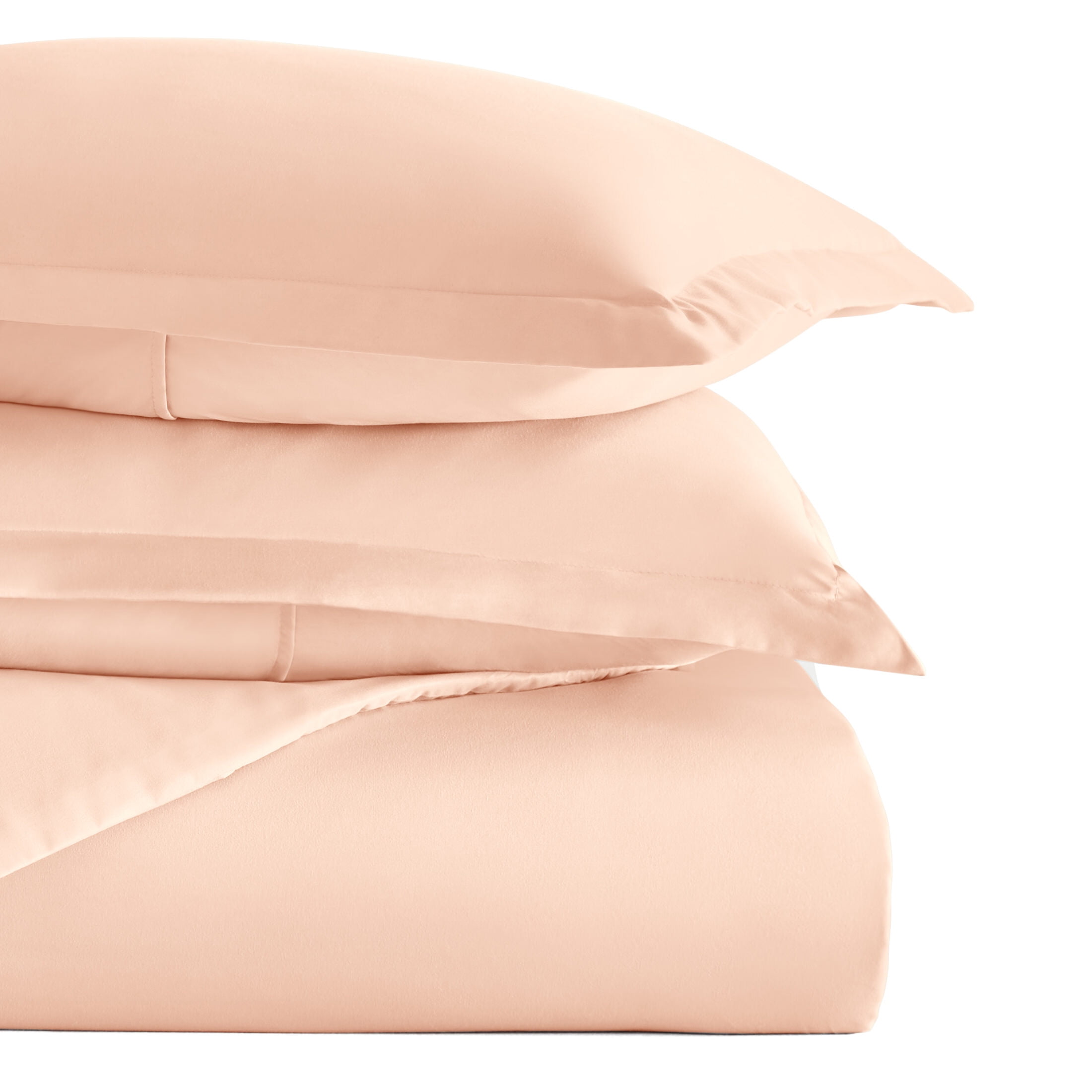 Noble Linens 2-Piece Blush Duvet Cover Set, Twin/Twin XL