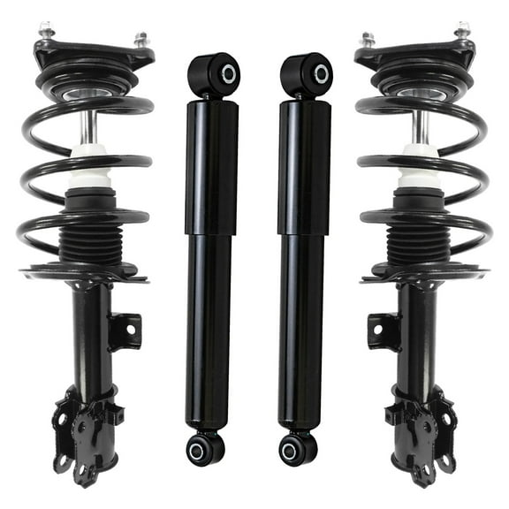 Detroit Axle - Front Struts Rear Shocks for 2014-2018 Kia Forte Forte5 2014-2016 Forte Koup, 2 Complete Struts with Coil Spring 2 Shock Absorbers Replacement Suspension Kit