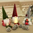 thumbnail image 4 of 16" Gnomo de Navidad iluminado hecho a mano escandinavo sueco Tomte Gnomos Santa Elf, 4 of 5