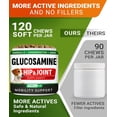 thumbnail image 4 of Glucosamine Treats for Dogs - Joint Supplement w/Omega-3 Fish Oil for Dogs - Chondroitin, MSM - Advanced Mobility Chews - Joint Pain Relief - Hip & Joint Care - Chicken Flavor - 120 Ct - Made in USA, 4 of 9