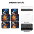 thumbnail image 5 of Wukai Cosmic Dog Starry Night Print Car Foot Mat Set of 4 Pieces, Anti-Slip Neoprene Auto Floor Mats Carpet, Universal Fit Automotive Floor Foot Mats Set for SUV, Van, Trucks, 5 of 6